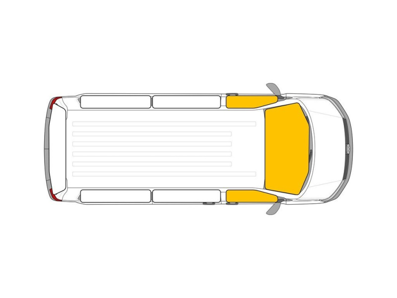 CARBEST Vnitřní termoclona pro Citroen Jumpy/Fiat Scudo/Peugeot Expert od roku 2016 Varianta: Kabina