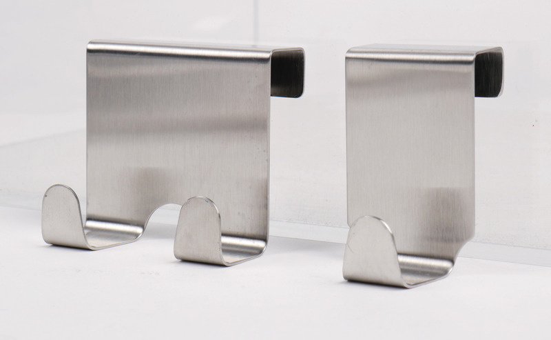 CAMP4 Sada 3 stříbrných háčků CAMP4, k zavěšení na dveře, okna karavanu