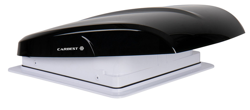 Střešní ventilátor VanVent Carbest 12V, 40x40 mm Barva: Černá