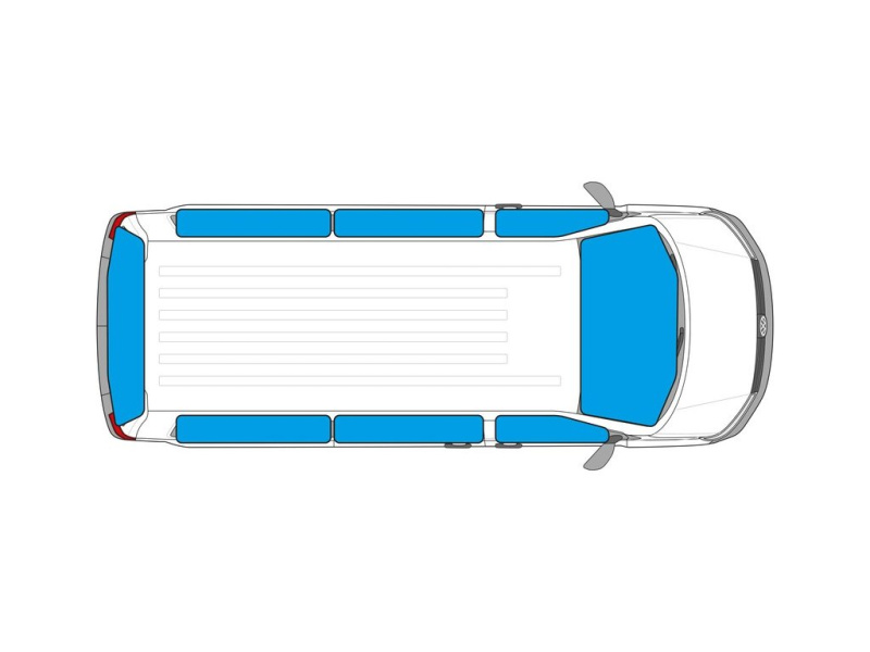 CARBEST Vnitřní termoclona pro VW T7 Multivan / VW ID BUZZ / MB Vito - různé varianty umístění Varianta: VW ID BUZZ, kompletní sada DR
