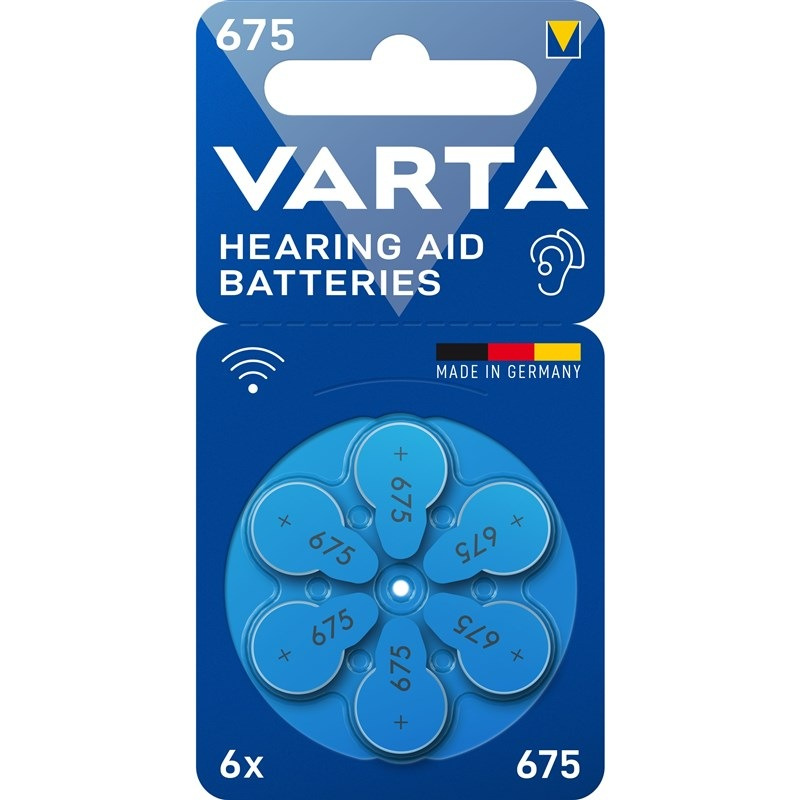 Baterie do naslouchadel Varta Hearing Aid Battery 675 / 6 ks / modrá Varianta: ivi1