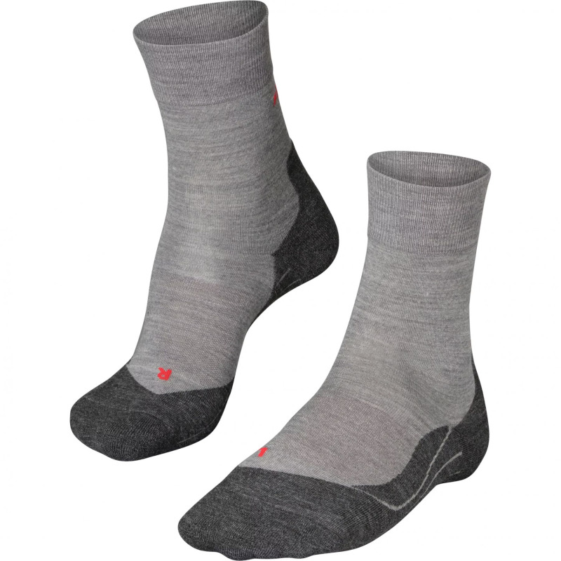 Falke RU4 Endurance Wool, běžecké ponožky, pánské, světle šedá