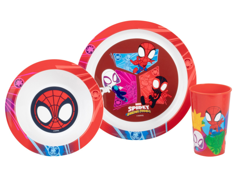 Sada dětského nádobí, 3dílná (Spidey)