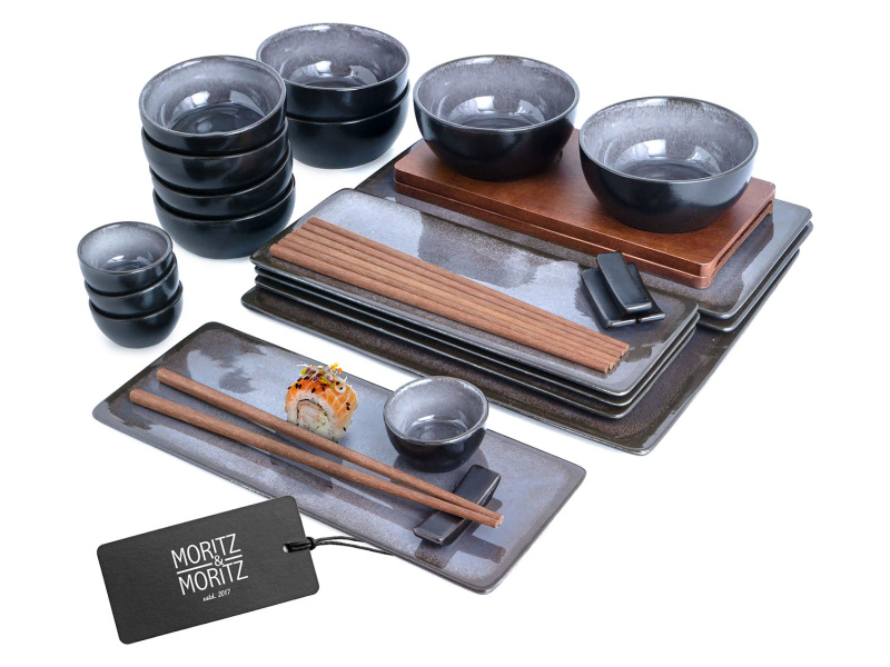Moritz und Moritz Sada na sushi, 29dílná (antracitová)