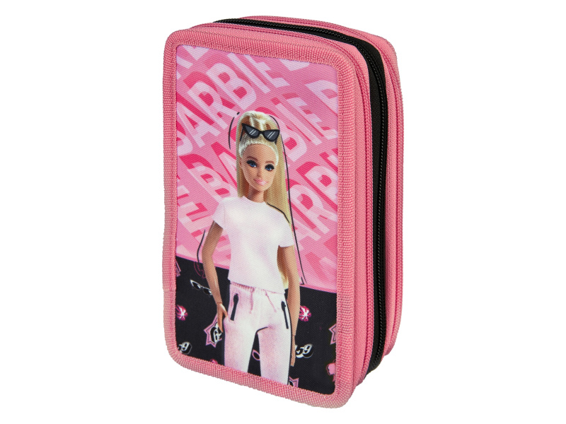 Barbie Školní penál s příslušenstvím (černá)