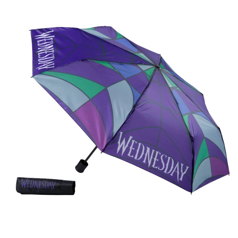 Skládací deštník s motivem Wednesday
