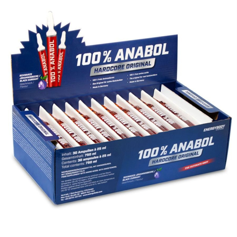 100% ANABOL - 750ml (30 ampulí po 25ml)