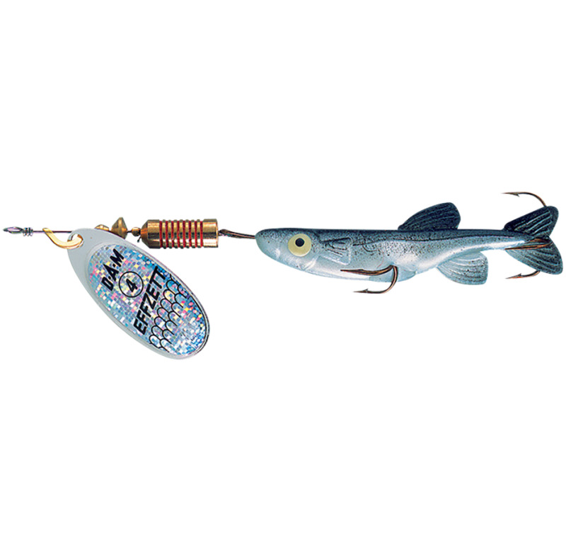 Dam minnow spinner sinking silver black - 4 13 g