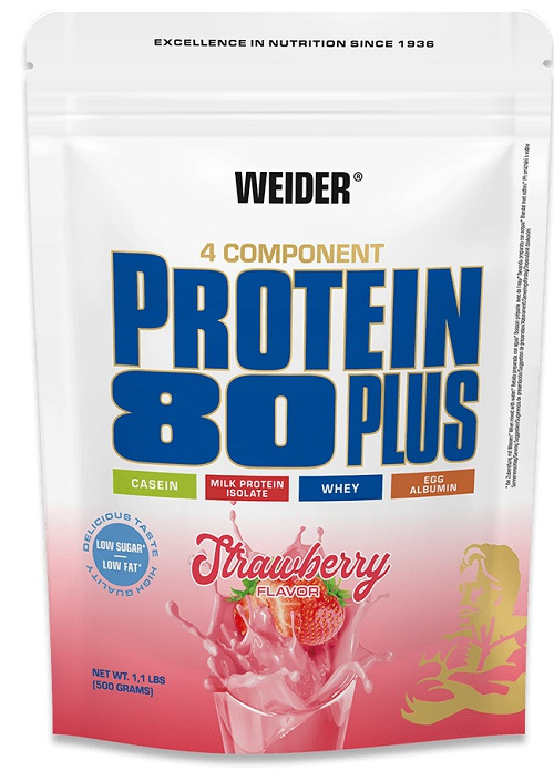 Weider Protein 80 Plus 500 g - jahoda