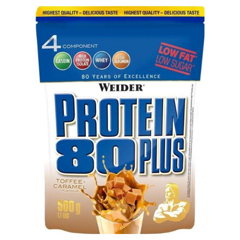 Weider Protein 80 Plus 500 g - toffee/karamel