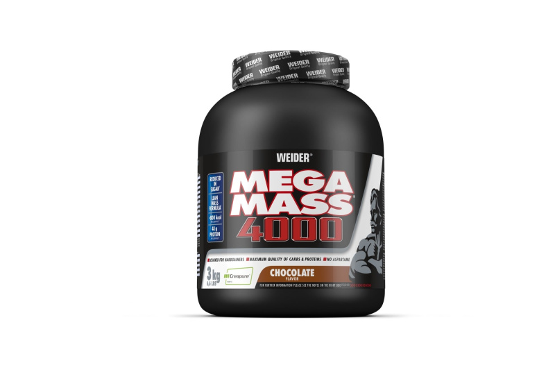 Weider Giant Mega Mass 4000 3 kg - čokoláda