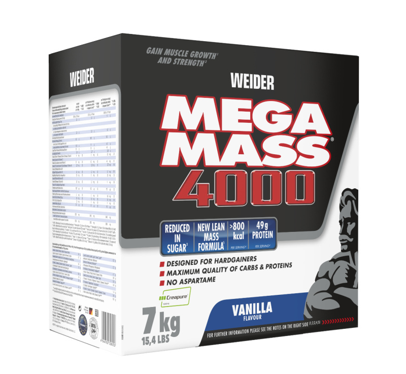 Weider Giant Mega Mass 4000 7kg - vanilka