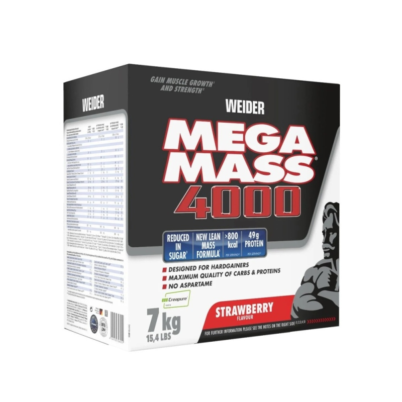 Weider Giant Mega Mass 4000 7kg - jahoda