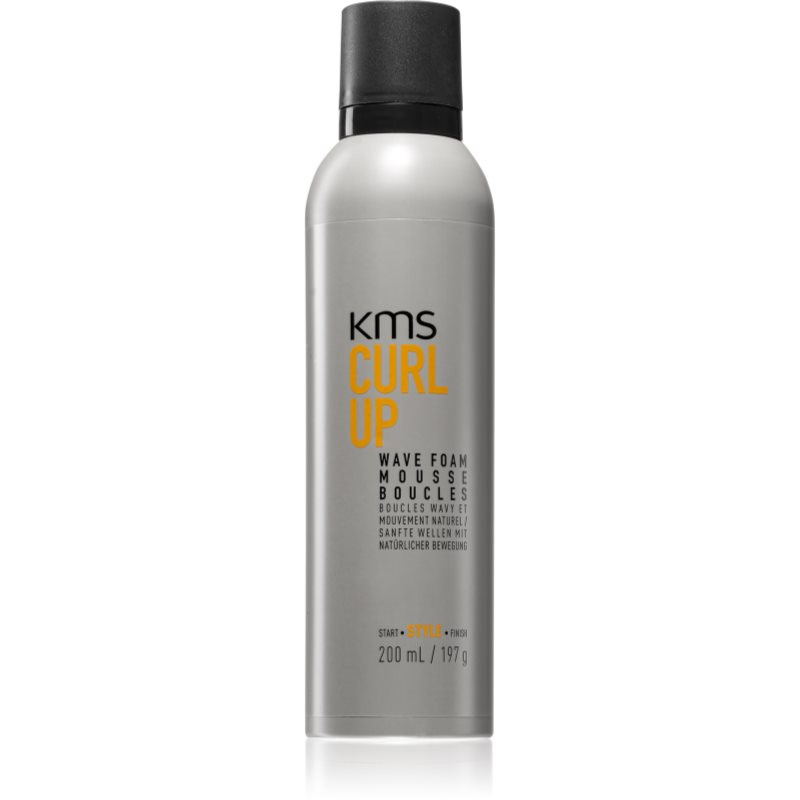 KMS Curl Up Wave Foam pěna na vlasy pro definici vln 200 ml