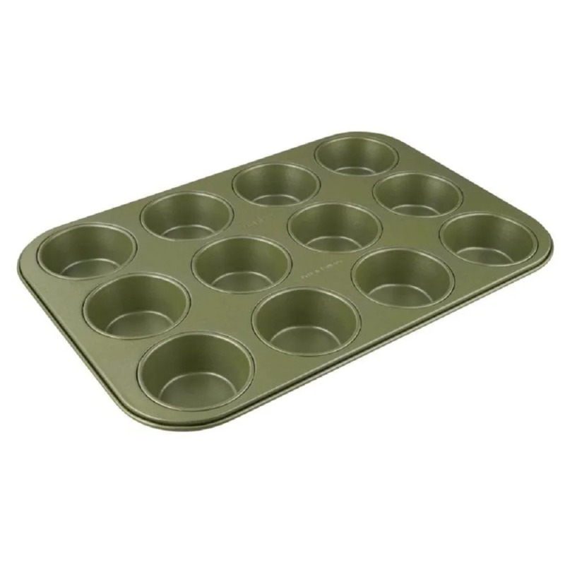 Zenker Forma na muffiny, zelená, pro 12 ks