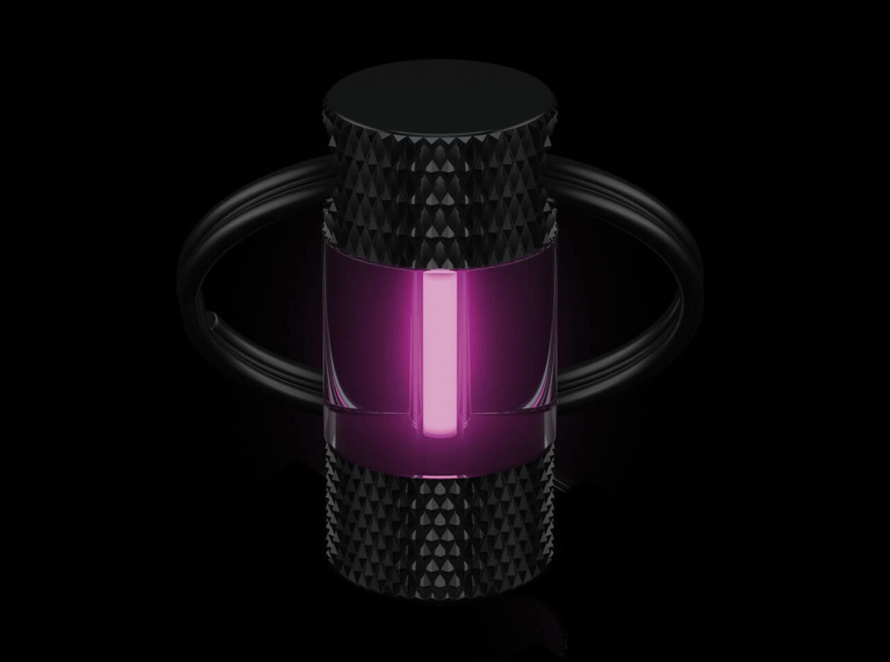 Böker Plus mini glow pink bezbateriové světlo na klíče - 1 kus