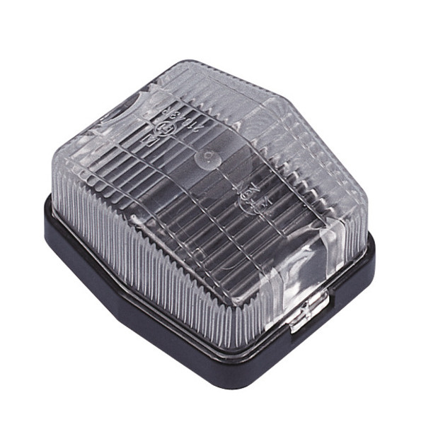 JOKON Obrysové světlo 12V s černým podstavcem, D71 x V61 x D37 mm