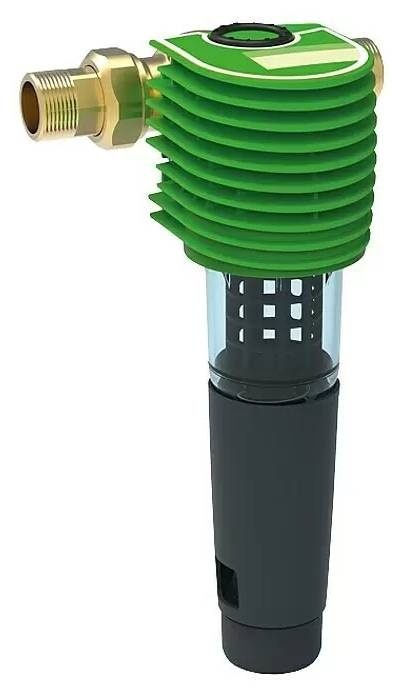 Zpětný proplachový filtr Grünbeck Boxer RX / 1´´ / 182/100 mm / 8,4 m3/h / mosaz/plast / zelená/šedá Varianta: ivi0