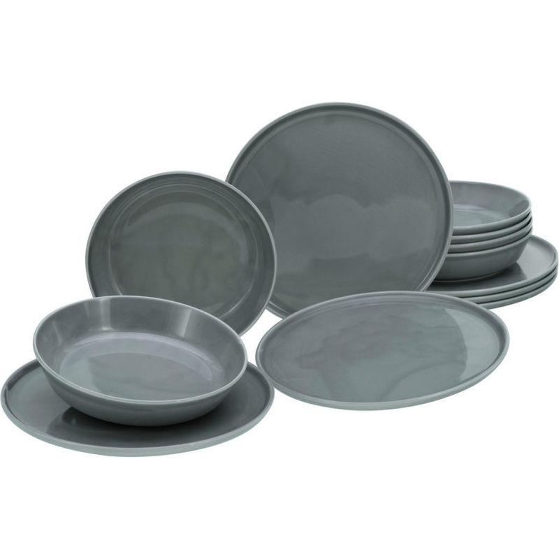 Creatable Jídelní servis Chef Collection (12dílný jídelní servis, šedá)