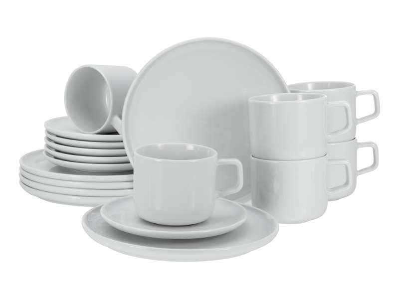 Creatable Jídelní servis Chef Collection (18dílný kávový servis, bílá)