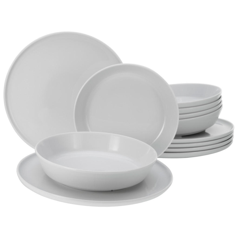 Creatable Jídelní servis Chef Collection (12dílný jídelní servis, bílá)