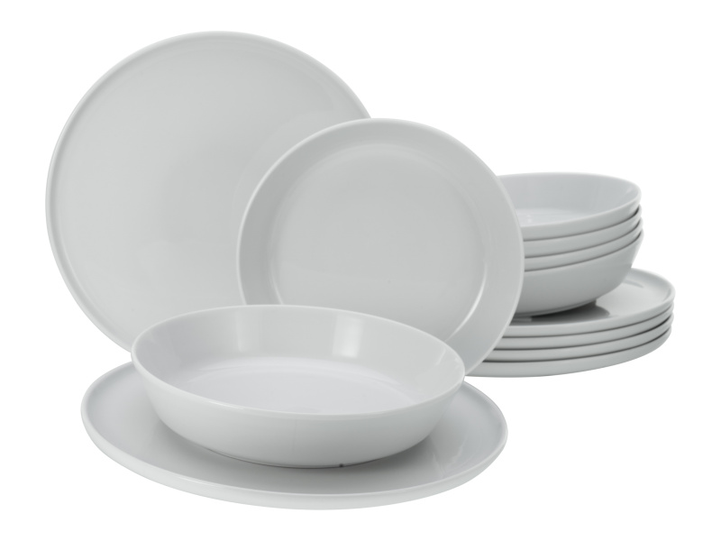 Creatable Jídelní servis Chef Collection (12dílný jídelní servis, bílá)