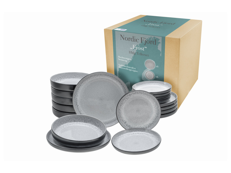 Creatable Sada nádobí Nordic Fjord (18dílná sada talířů, mráz)