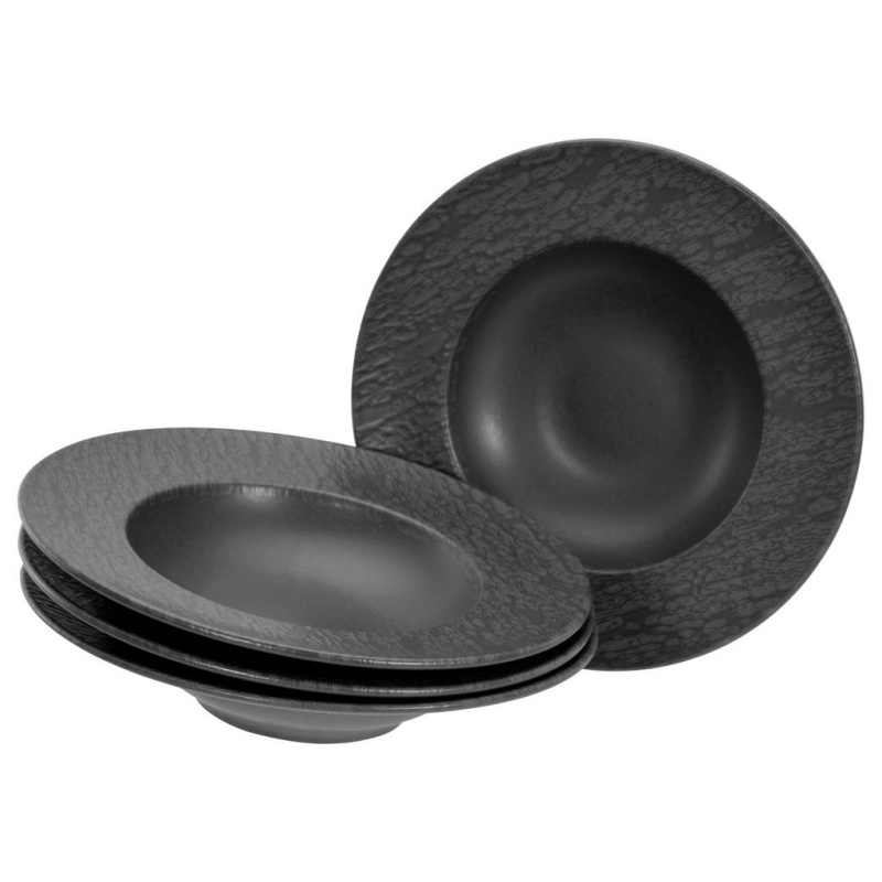 Creatable Jídelní servis Schiefer Black (4dílná sada talířů)