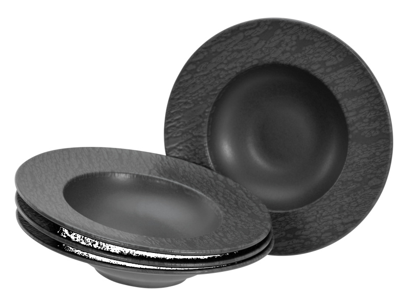 Creatable Jídelní servis Schiefer Black (4dílná sada talířů)