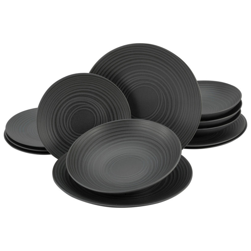 Creatable Jídelní servis Lava Stone, 12dílná sada