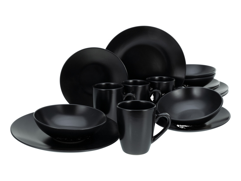 Creatable Sada nádobí »Black Matt«, 16dílná