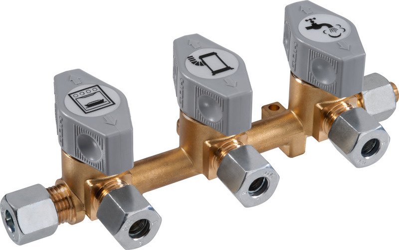 GOK Třícestný rychlouzávěr pro 8mm plynové potrubí