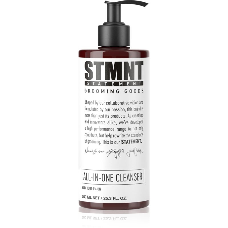 STMNT Care All-In-One Cleanser šampon na vlasy, vousy a tělo 750 ml