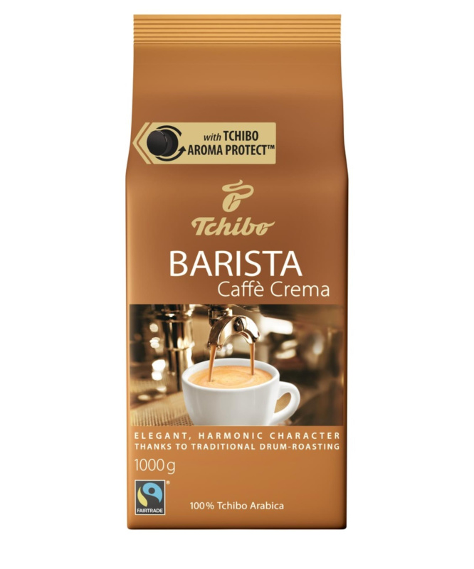 Zrnková káva Tchibo Barista Caffé Crema, 1 kg