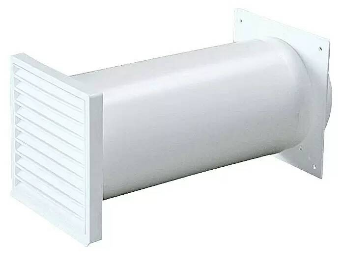 AirCircle Teleskopická trubice s mřížkou Air-Circle k ventilačnímu systému / o 15 cm / plast / bílá Varianta: ivi1