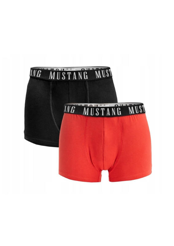 Boxerky Mustang 4280-1052 A'2 M-XL černo-červená XL