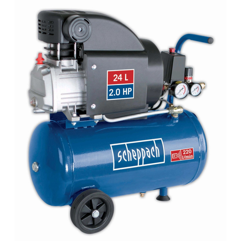 Scheppach HC 25 - olejový kompresor 24 l