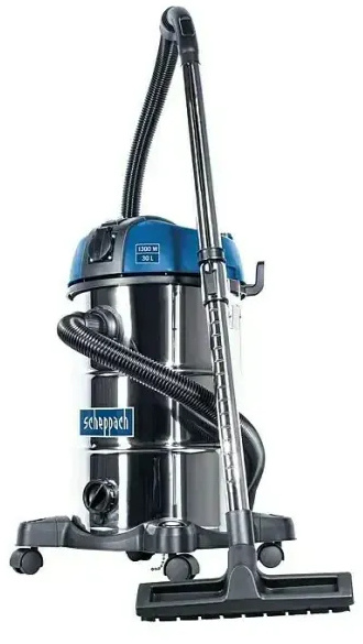 Vysavač na mokré a suché vysávání Scheppach NTS30 Premium / 1300 W / 30 l / 20 kPa / nerez Varianta: ivi1