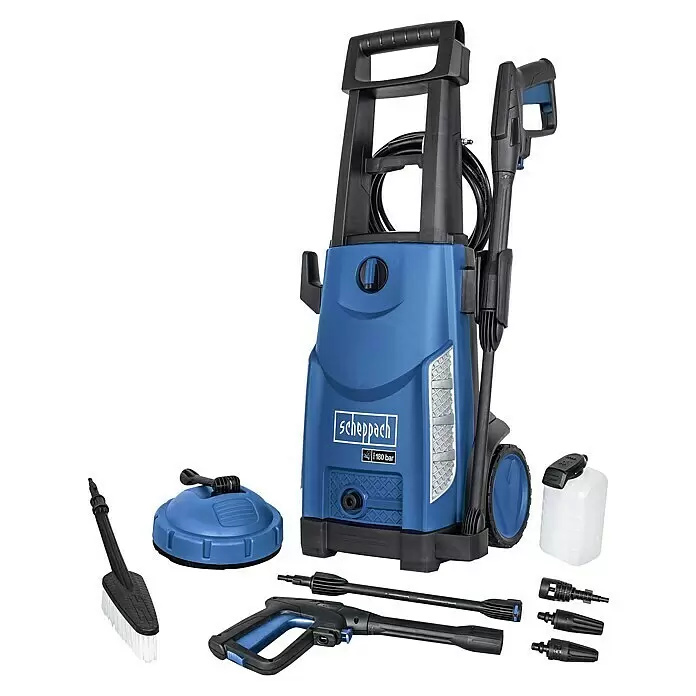 Vysokotlaký čistič Scheppach HCE2600 / 180 bar / 2400 W / 480 l/hod. / 5 m / modrá/černá Varianta: ivi1