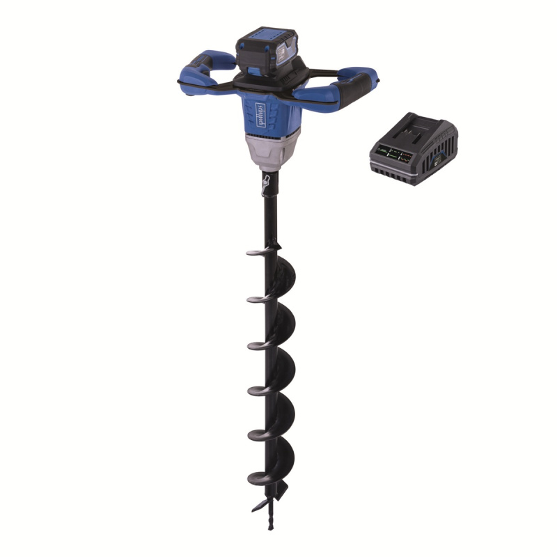 Scheppach BC-EB100-X-SET L 20V IXES - akumulátorový půdní vrták (s 4 Ah akumulátorem a nabíječkou 2,4 A)