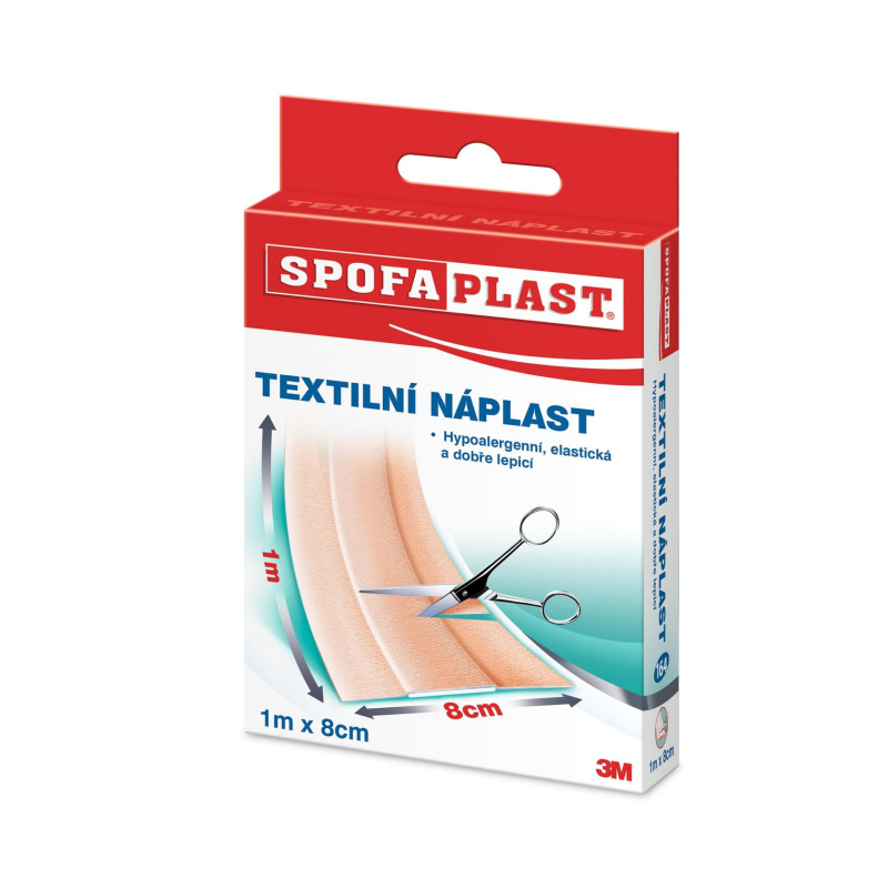 Textilní náplast 3M Spofaplast 164 - 1m x 8 cm