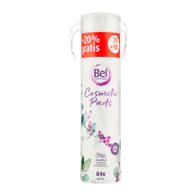 Bel Face & Body Cosmetic odličovací tampony kulaté 70+14 ks