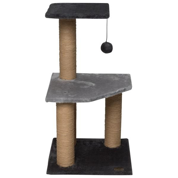 Škrabadlo Hemlock černé/šedé 65 cm Ebi