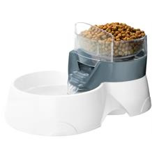 Fontánka Pet Feeder s miskou pro krmení EBI šedá 28x19 1 ks