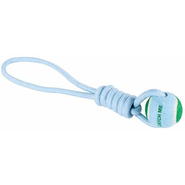 Hračka provaz přetahovadlo Throw Me 45 cm modré Coockoo