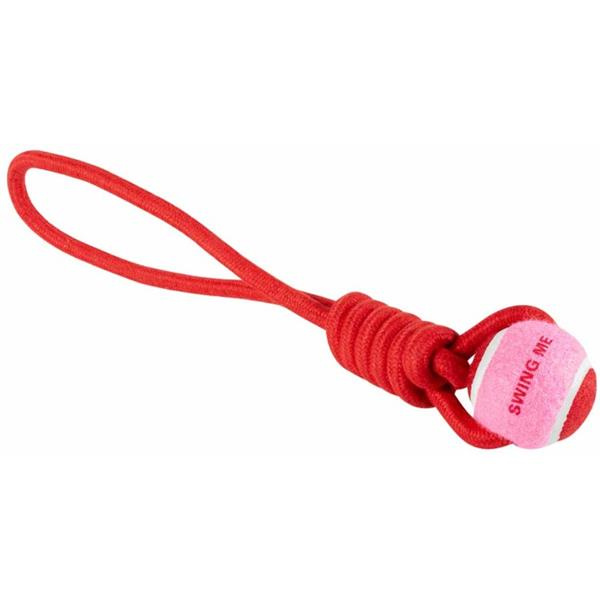 Hračka provaz přetahovadlo Throw Me 45 cm růžové Coockoo