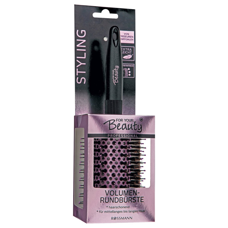 For Your Beauty Kulatý kartáč Brazílie pro objem