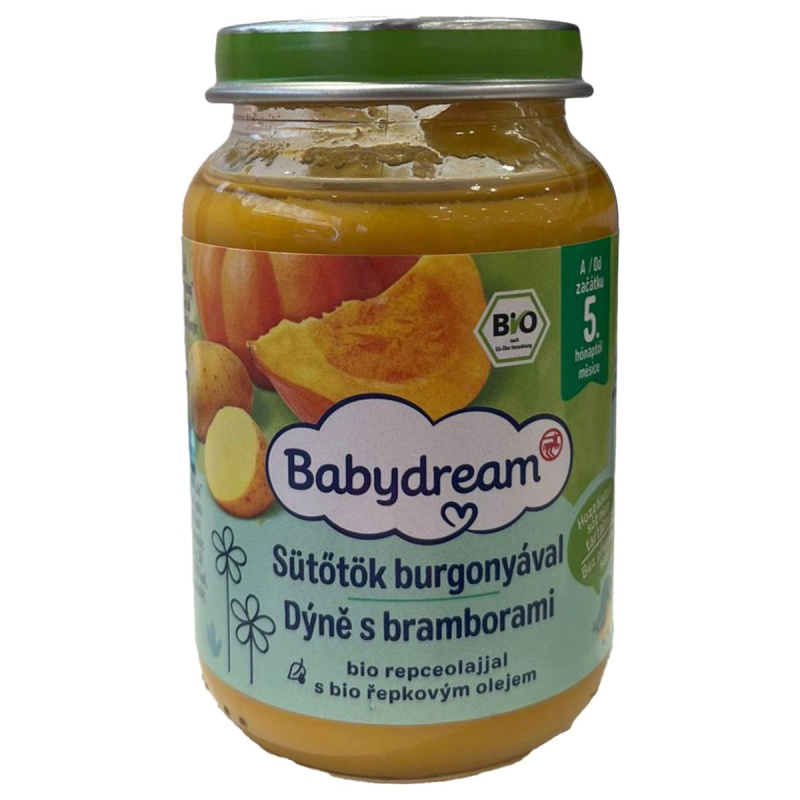 Babydream BIO Příkrm jemná dýně s bramborami