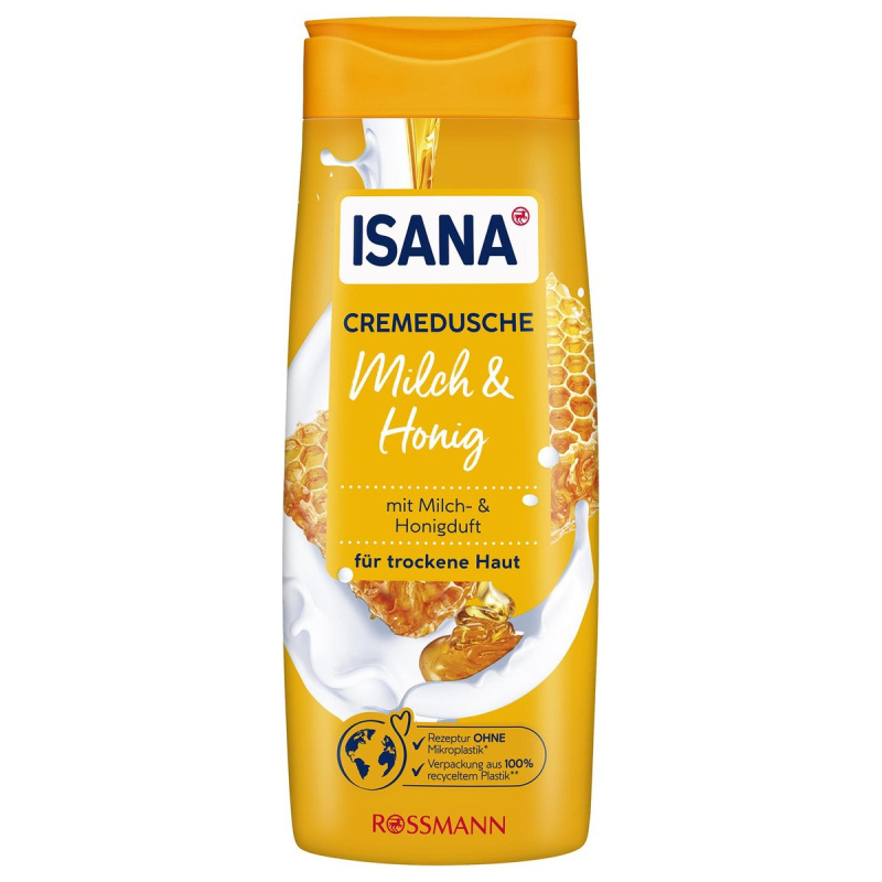 ISANA Sprchový gel mléko a med