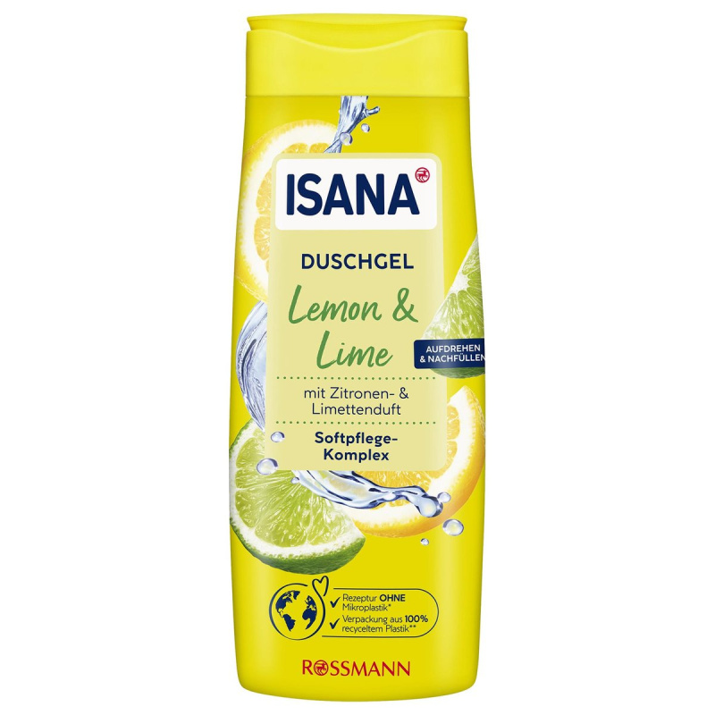 ISANA Sprchový gel citron a limetka